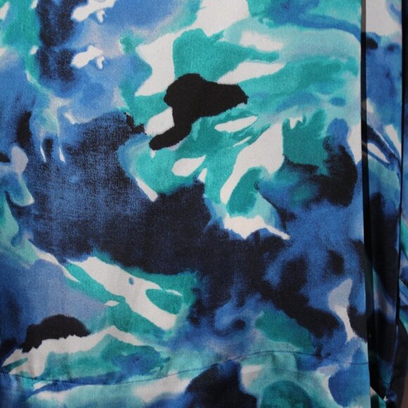 Jones of New York Blue and Turquoise long sleeve top - Picture 3 of 15